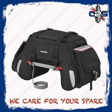 ViaTerra 48L Claw Mini Motorcycle Tail Bag Black with Free Outer Rain Cover picture