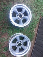 Two 16x8 Wheels  Rims  5 Lug Ford Dodge Mopar Torque Thrust Style 5x4.5 picture