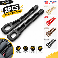2Pcs Car Seat Gap Filler Universal Side Seam Plug Strip Leak-proof Filling Pad*. picture