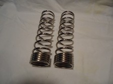 SUZUKI NOS T350 T500 FRONT FORK SPRINGS IN CHROME picture