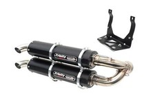 Trinity Racing Stage 5 Exhaust Can-Am X3 Dual Slip On Black TR-4160S-BK picture