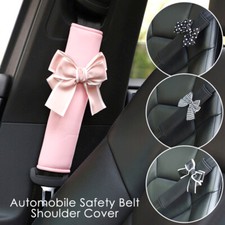 2pcs/set Cute Bow Auto Car Seat Belt Cover Soft Protector Shoulder Pad Sleeve picture