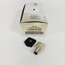 Genuine Harley-Davidson & Buell Blank Barrel Key w/ Black Cover 1137S-P-HD 1pcs picture