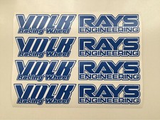 Blue JDM Japan Rays Engineering VOLK Racing TE37 Wheel decals sticker 8pcs picture