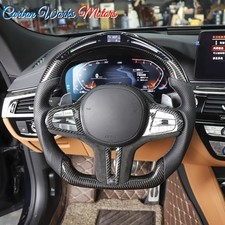 Heated LED Carbon Fiber Steering Wheel For BMW M5 F90 M8 G30 G31 G32 G11 G12 G14 picture