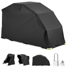 Uimoso Motorcycle Shelter Shed Cover Storage Tent Flip-Up w/ Lock Safe Garage S picture