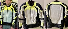 KLIM INDUCTION MESH MOTORCYCLE JACKET HI VIS YELLOW PANEL D30 ARMOR MENS SMALL picture