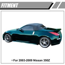 For Nissan 350Z 2003-2009 Black Vinyl Convertible Soft Top w/Heated Glass Window picture