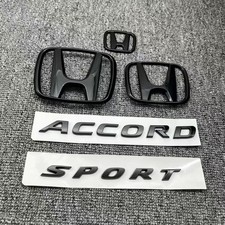 Genuine Gloss Black 08F20-TVA-E00 Exterior Emblem Kit Set For Accord 2018-2022 picture