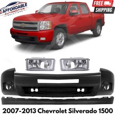Front Bumper Kit With Fog Lights Set For 2007-2013 Chevrolet Silverado 1500 picture