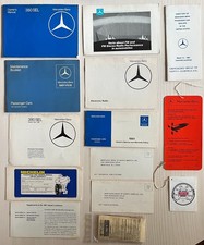 Vintage 1981 MERCEDES BENZ 380 SEL OWNERS MANUAL SET Hang Tags picture