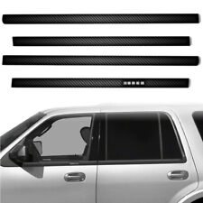 4pc Carbon Fiber Window Sill Trim for 2003-2017 Ford Expedition w/Keypad Cutout picture