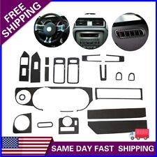 For Ford Mustang 2009-2013 21Pcs Carbon Fiber Full Set Interior Decor Cover Trim picture