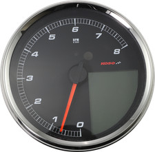 Koso North America HD-05 Multi-Function Tach/Speedo Silver 04-13 FLHR picture