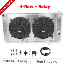 4 Row Heavy Duty Radiator+Fans+Relay CC1826 For 96-05 S10 LS Swap 4.3L V6 Truck picture