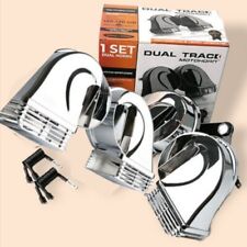  DUAL TRACK CHROME MOTORCYCLE HORN                               SUPER LOUD picture