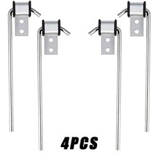 4pcs Universal Steel Exhaust Hanger Rod Weld On Heavy Duty Exhaust 3/8