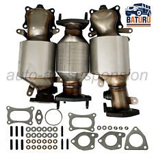 For 2009-2015 HONDA PILOT 3.5L Complete Catalytic Converters Left & Right & Rear picture
