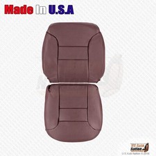 1998 1999 Chevy Silverado Tahoe Suburban Passenger Bottom-Top Leather Cover Red picture