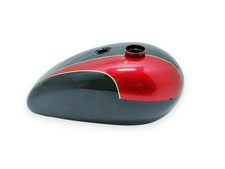 Fit For Triumph T140 Black Red Painted Steel Gas Fuel Petrol Tank picture