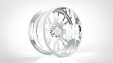 (4) 24x12 JTX Forged Polished Ballistic Wheels For Chevy GMC Ford Dodge Toyota picture