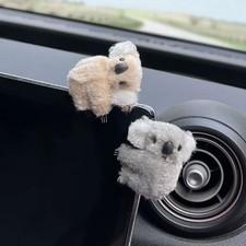 2Pcs/Set Plush Cute Koala Car Interior Accessories Dashboard Ornament Decor Gift picture