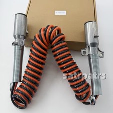 New 15 ft Dual Pole Coiled Electric Cable w/ 2 x 12