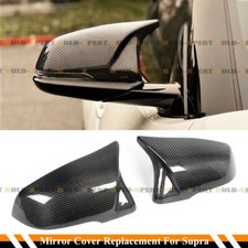 FOR 2020-26 TOYOTA SUPRA A90 M STYLE CARBON FIBER REPLACEMENT MIRROR COVERS CAPS picture