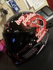 Ruroc Harley Quinn Motorcycle Biker Helmet picture