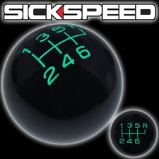 BLACK/TEAL VINTAGE SHIFT KNOB 6 SPEED SHORT THROW SHIFTER SELECTOR 16X1.5 K67 picture