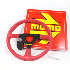 Momo Steering WHEEL Black Or Red MOD 78 350mm Red Suede 78 M-64 JDM OEM PARTS picture