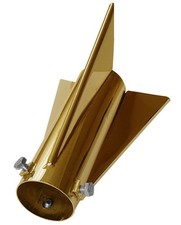 2X BIG BRASS EXHAUST PIPE TIP SILENCER END FIT FOR BSA TRIUMPH HARLEY picture