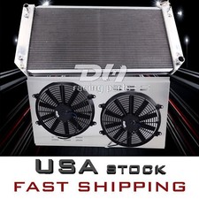For 1988-2000 CHEVY C/K 1500 2500 3500 TRUCK 4 ROW ALUMINUM RADIATOR+SHROUD+FAN picture