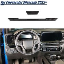 2022+ For Chevrolet Silverado Center Console Dashboard Trims Cover Carbon Fiber picture