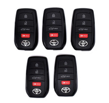 OEM Locksmith Lot of 5 Toyota Tundra Tacoma Remote Smart Key Fob Fobs HYQ14FBX picture
