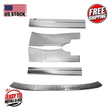 FORD TRANSIT CONNECT 2014- CHROME KIT Door Sill Cover + Rear Bumper Sill Cover picture