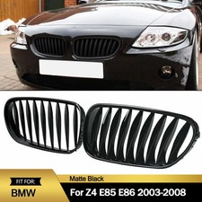 Front Bumper Kidney Grille Grill Matte Black For BMW Z4 E85 E86 Coupe 2003-2008 picture