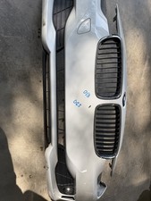 12-15 BMW 320i xDrive Front Bumper Cover w/ Grills & Lights Alpine White 300 picture
