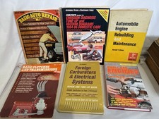 Vintage Auto Engine Repair Manuals 6 Book Lot Chilton Carburetor Transmission picture