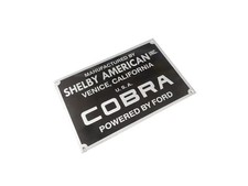 2X DATA PLATE FITS CLASSIC ALLOY SHELBY AMERICAN COBRA FORD #V411-8 picture