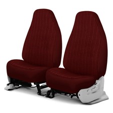 Dash Designs Duramax Tweed 1st Row Maroon Custom Seat Covers picture