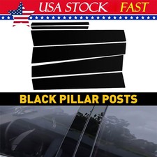 6x Pillar Posts For Toyota Corolla 2009-2013 Door Trim Window Decal Glossy Black picture