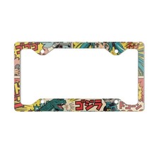 Limited Edition Hatsune Miku x Godzilla License Plate Frame | Retro Japanese Man picture
