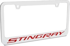 Chevrolet Corvette C7 Stingray Chrome Zinc Alloy License Plate picture