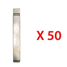 Flip Key Blank Uncut Blade High Security HU100 Replacement for GM (50 Pack) picture