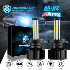 LED Headlight H4 HB2 9003 6-sides LED Bulbs Lights High Low Beam 420000LM 6000K picture