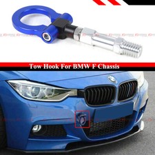 FOR BMW F22 F30 F32 F80 F82 BLUE FOLDING RING SCREW ON FRONT REAR BUMPER TOWHOOK picture