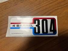 Fits JEEP AMC 304 V8 304 4 BARREL Sticker for/fits Jeep CJ & Other AMC Vehicle picture