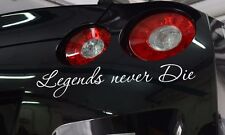 Legends Never Die Low Fun JDM Stance Japan Car Windshield Vinyl Sticker Decal picture