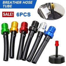 6PC Motorcycle Gas CAP VENT Tank Fuel Air Breather Valve Hose Tube Dirt Bike ATV picture